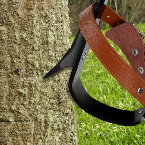 Xeoca Tree Climbing Spikes Set Tree Climbing Gear 1 Pair Alloy Steel Climbing Spurs 350lbs Load Capacity Arborist Equipment for Climbers, Fruit Picking and Lumberjack