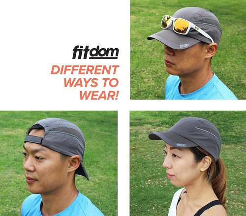 Fitdom Lightweight All Sports Cap Perfect Hat for Running, Hiking, Tennis, Golf