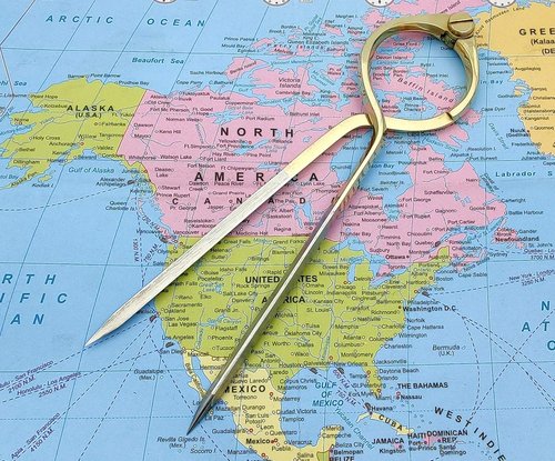 5MoonSun5's Vintage Navigation Straight Pattern Artist Divider Solid Brass Drawing Tool Professional 8” Long Divider Marine Navigation Compass with Handmade Leather case (8 inch Brass tip)
