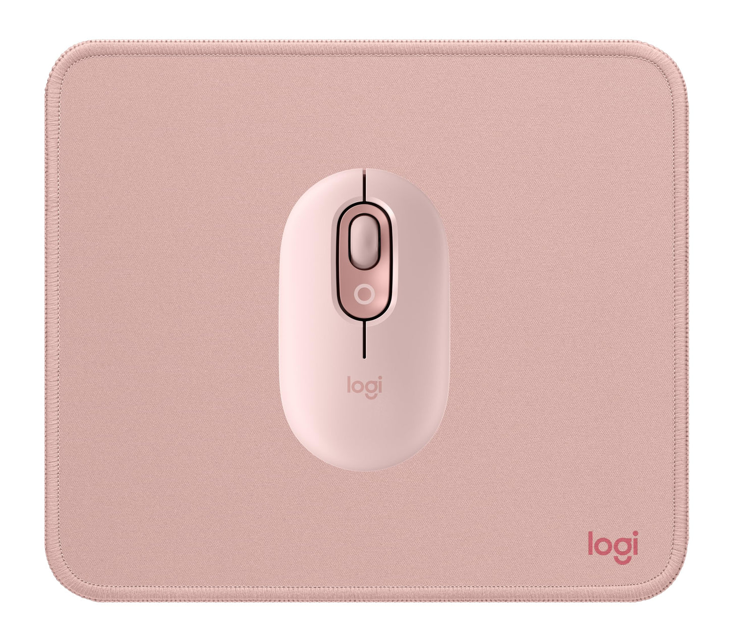 Logitech POP Mouse, Wireless Mouse with Customizable Emojis, SilentTouch Technology, Precision/Speed Scroll, Compact Design, Bluetooth, Multi-Device, OS Compatible - Heartbreaker Rose