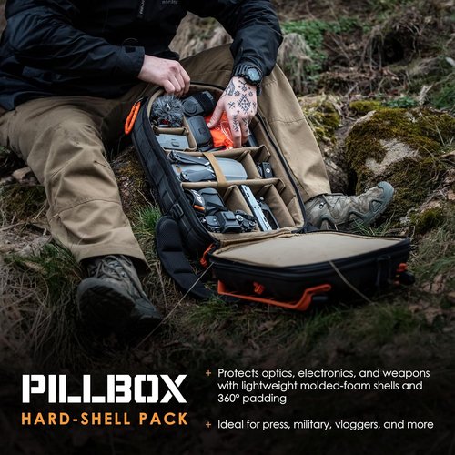 HAZARD 4 Pillbox™ Tactical Backpack – Heavy Duty Military Survival Pack for Men and Women – EDC Rucksack for Laptop, Motorcycle, Outdoor, Bug Out, Gym, Range, Travel, and Camping – 29.5 Liter, Black