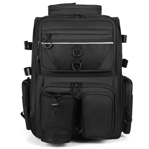 LEOMOO Fishing Tackle Backpack With Rod Holders, 40L Large Backpack for Fishing, Camping, Hiking
