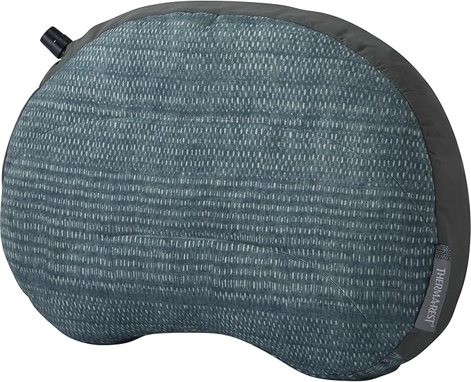 Therm-a-Rest Airhead Camping and Travel Pillow, Regular-11 x 15.5 Inches, Blue Woven