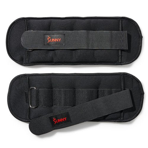 Sunny Health & Fitness Ankle Weights for Women 2 lb Pair – Leg & Wrist Weights with Adjustable Strap | Pilates, Walking, Cardio & Home Workouts