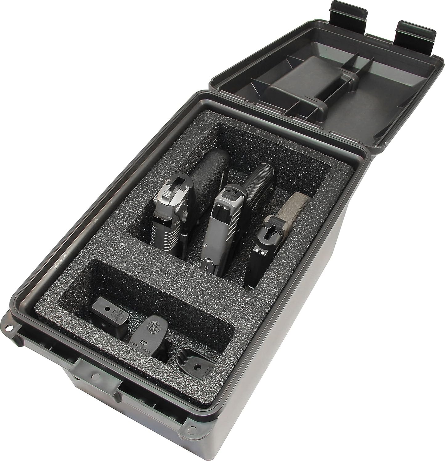 MTM TPC Tactical Pistol Case Subcompact, Water-Resistant O-Ring, Heavy-Duty Latching System, USA Made