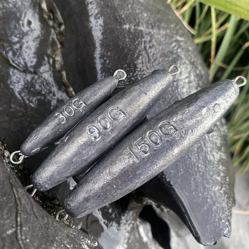 Trolling Weights Inline Fishing Weights Sinkers Double Ringed Weights for Saltwater Freshwater Fishing Get Lures Deeper 1oz to 5oz