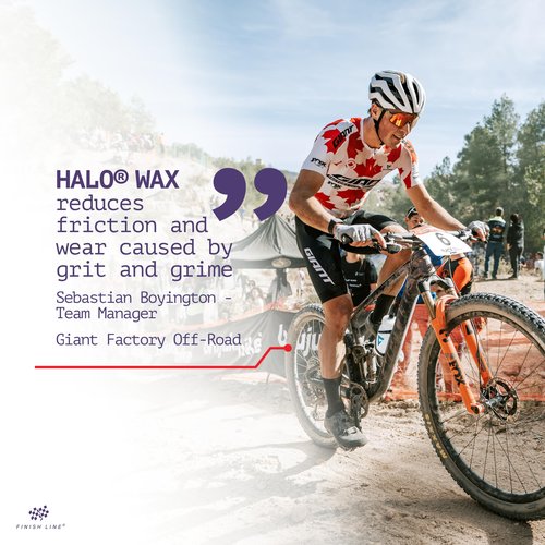 Halo Wax Bike Chain Lubricant | Premium Bicycle Care for Extended Drivetrain Performance Efficiency | Bottle with Smart Luber, 4 fl oz / 120 ml