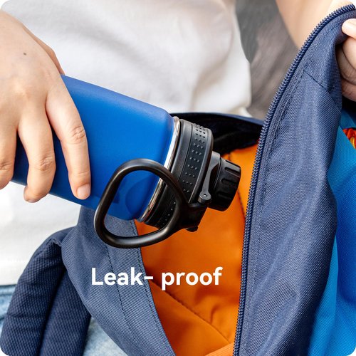 Prurex Spout Lid Replacement for Thermoflask, Takeya, Simple Modern, Iron °Flask - Wide Mouth 12/16/18/22/32/40/64oz Water Bottles | BPA-Free Leakproof Sport Cap with Handle (2.28" Diameter 1 Pack)