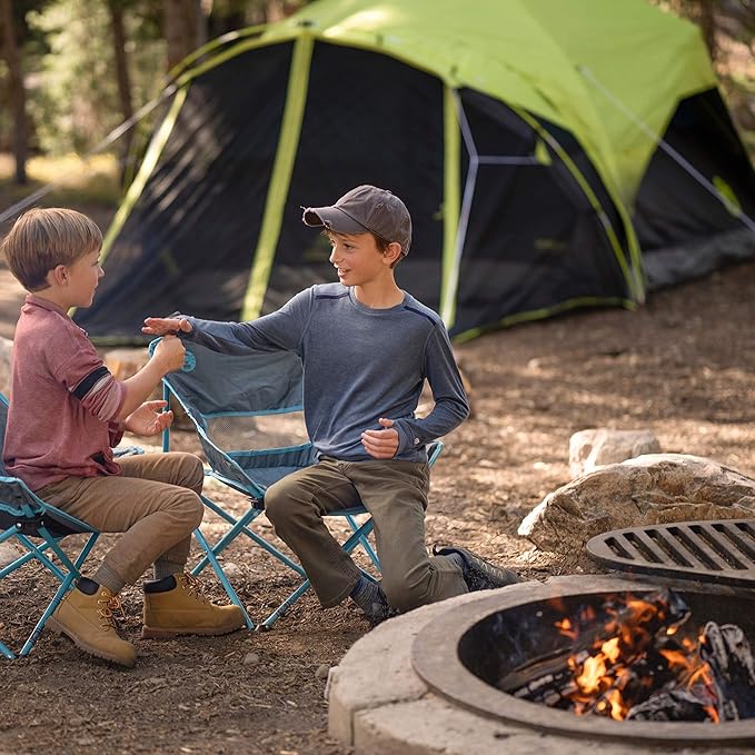 Coleman Carlsbad Dark Room Tent with Screened Porch 4/6 Person Tent Blocks 90% of Sunlight to Keep Inside Cool Weatherproof with Easy Setup Made of PFAS-Free Materials