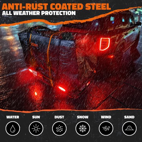 Mockins 60"x20"x6" Folding Trailer Hitch Cargo Carrier w/License Plate Holder, Rear Lights & More | 500Lbs. Cap Cargo Carrier Hitch Mount Basket | Weatherproof Luggage Rack for SUV, Car, Truck & RV