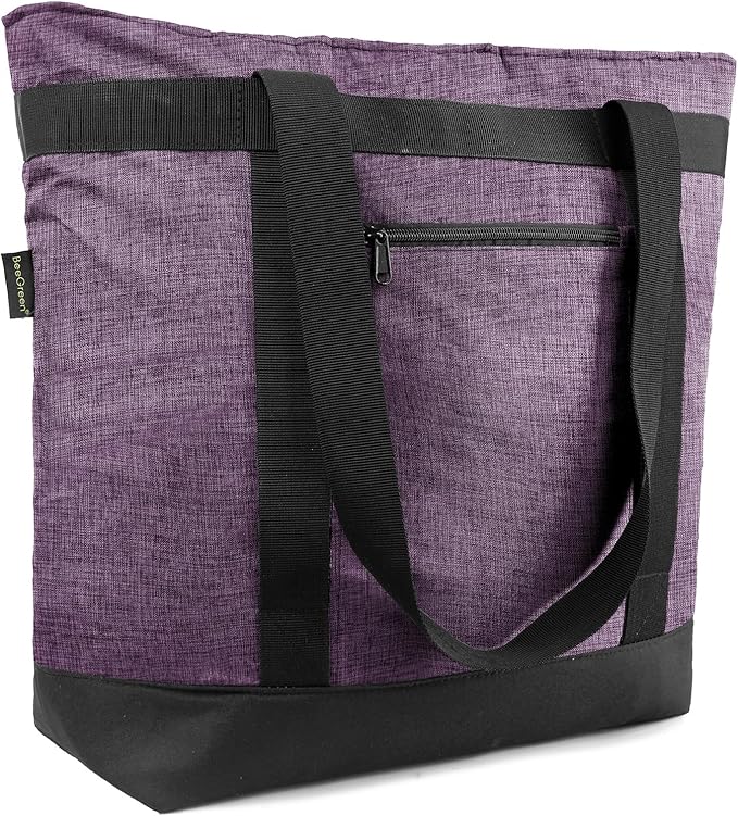 BeeGreen Insulated Cooler Bag Leakproof Freezer Shopping Tote for Groceries Thermal Food Delivery Bag
