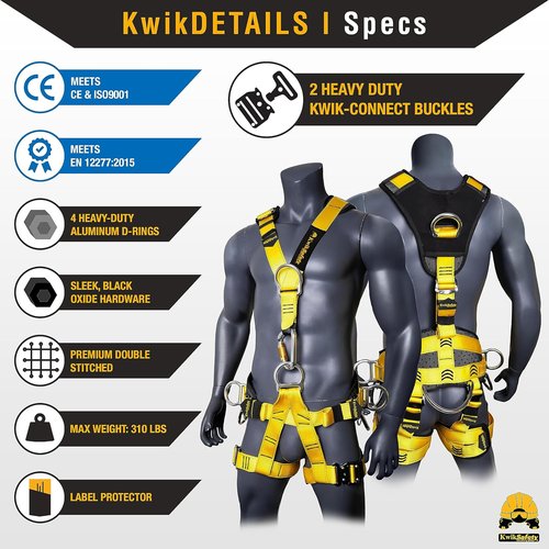 KwikSafety - Charlotte, NC - MANDRILL & CANOPY KING Climbing Harness | Half Body, Full Body | Meets EN & CE