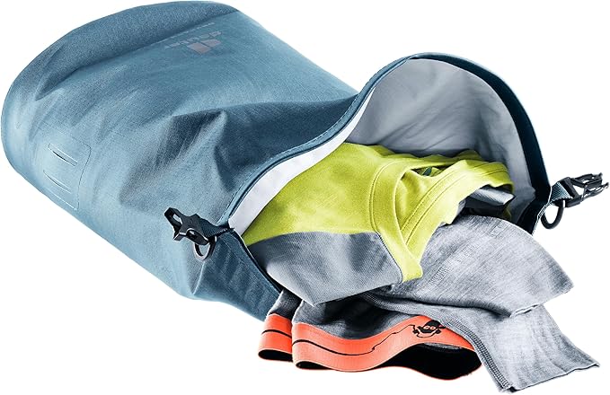 Deuter Drypack Pro 8L, Waterproof 8-Liter Storage Pack Sack for Trekking, Hiking, Bikepacking & Mountain Climbing - Atlantic