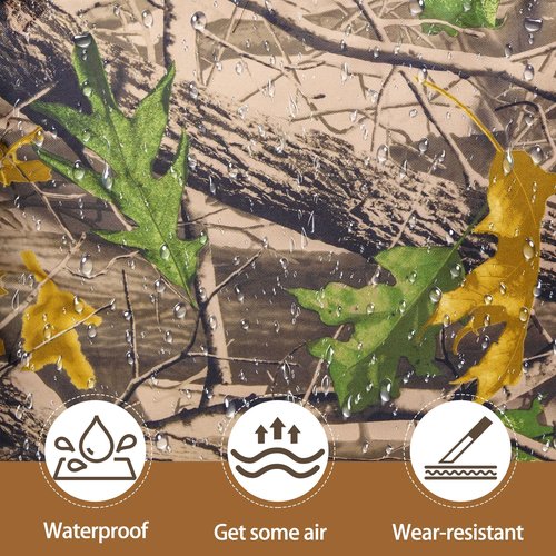 Shupakul 33" x 26" Waterproof Hunting Scent Control Bag-Camouflage Scent Free Tote Bag with Side Pocket-Travel Storage Bag for Hunting Clothes & Accessories Eliminates Odors