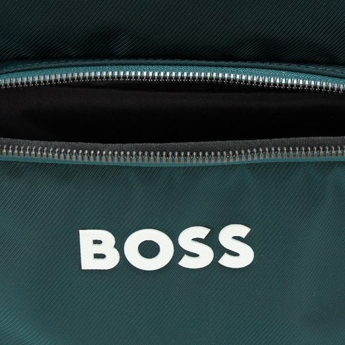 BOSS Catch Nylon Tonal Logo Backpack, pewter green, PCE.