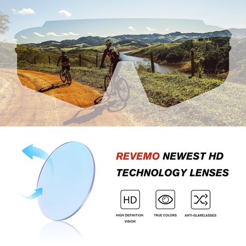 Revemo Baseball Sunglasses for Women Men, Polarized Sports Sunglasses, Camping Golf Tennis Hiking Fishing Pickleball