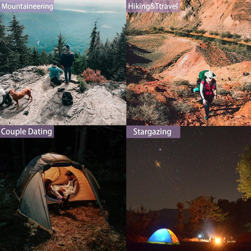 Sleeping Bag for Adults, Girls, Boys - 3 Season Warm & Cool Weather Lightweight Waterproof Camping Bag for Hiking Outdoor Travel - Palepurple