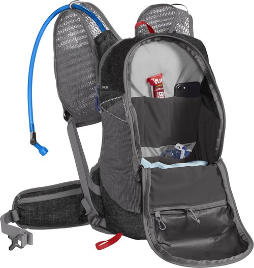 CamelBak Octane 25 Limited Edition Hydration Pack with 2L Fusion Hydration Bladder - Heather Grey/Racing Red