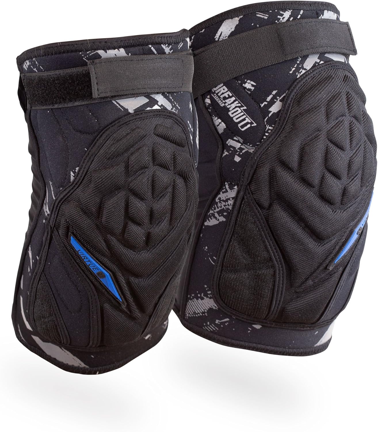 VIRTUE Breakout Knee Pads - Lightweight Multi-Sports Protective Pads with Moisture Wicking Compression Sleeve Liner and High Density 3D Molded Foam for High Impact Protection - Black