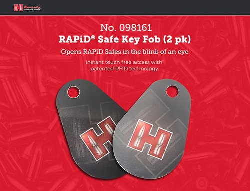 Hornady Rapid Safe Key Fob 2-Pack - Secure Access for Firearm Storage