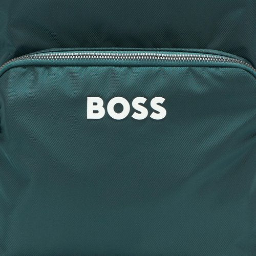 BOSS Catch Nylon Tonal Logo Backpack, pewter green, PCE.