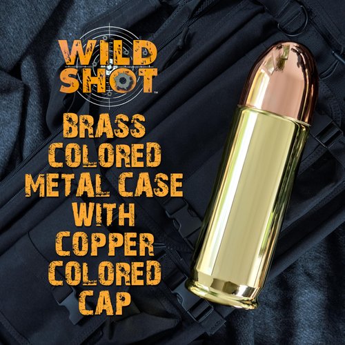 Wild Shot Deluxe Gun Cleaning/Gunsmithing Kit - Aluminum Bullet-Shaped Storage Case, Brass Rods, Wire Brushes, Mops, Adaptors, Slotted Patch Holders, Patches, Brush, Cleaning Pick, Empty Oil Bottle