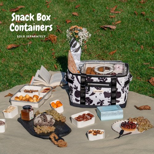 Sort & Snack Travel Cooler Bag - Fits up to 3 Sort & Snack Snacklebox - Perfect Insulated Soft Cooler Bags Collapsible Coolers for Travel and Road Trip Essentials for Adults