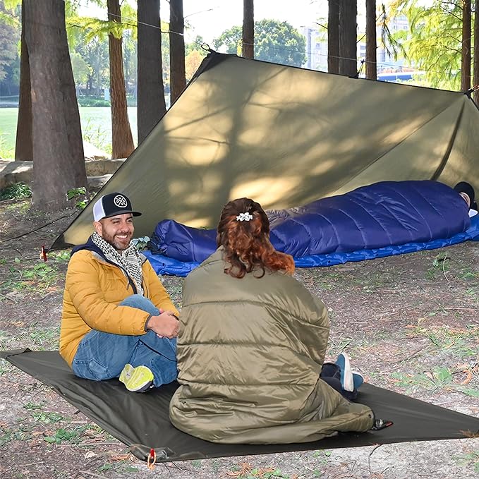 Onewind Tent Footprint, 4000mm Waterproof Rate PU Coating, 98" *55" Ultralight Camping Tarp Tent Floor Ground Sheet with Carry Bag for Backpacking, Hiking, Camping, Picnic, Ground