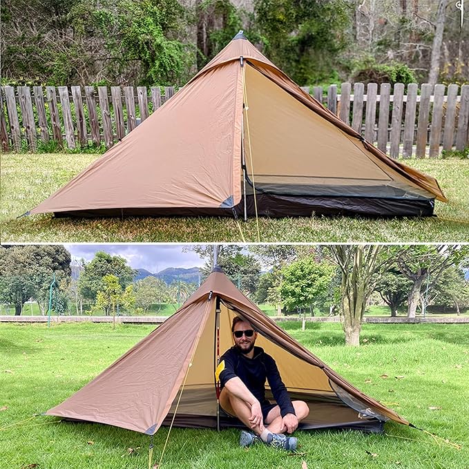 3F UL Gear Lanshan PRO Lanshan Ultralight Tent 3 Season Backpacking Tent for 2 Person, Waterproof Professional Tents for Camping, Trekking, Kayaking, Climbing, Hiking