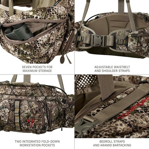 Badlands Monster Fanny Pack - 1100 Cubic Inch Hunting Waist Pack with Flex Frame, Adjustable Shoulder Straps