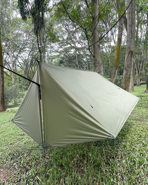 Sunyear Camping Hammock with Net and Hammock Tent Rain Fly Bundle - Perfect for Hiking, Backpacking, Outdoor Sleeping and Camping Survival