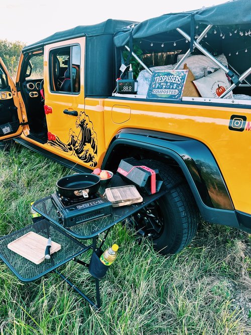Nice C Tailgate Table, Car Desk, Tailgate Table, Car Camping, Camping Tables, Overlanding Gear, Vehicle Tables, Adjustable Height & Length, Lightweight