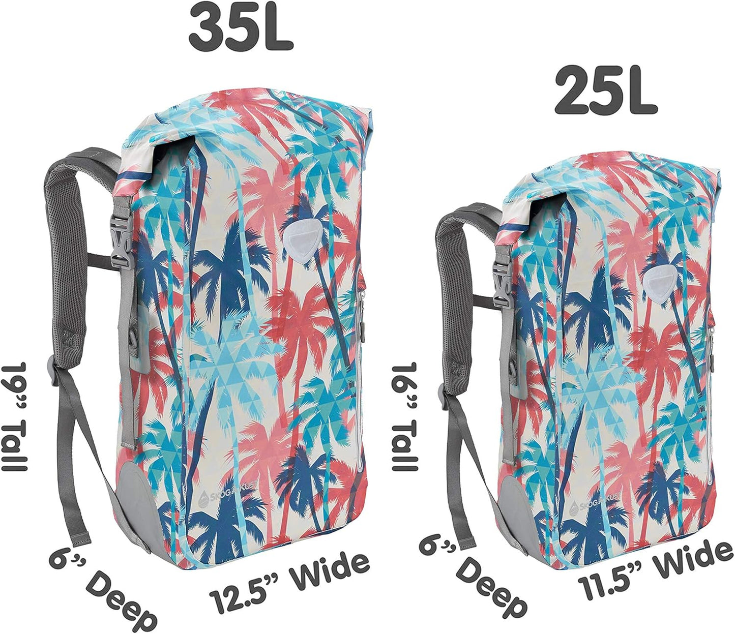 Skog Å Kust BackSak Heavy Duty Waterproof Backpack - Gear Bag for Sports, Travel, & More - 25 & 35 Liter Sizes