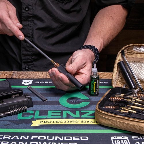 Clenzoil Tactical Gun Cleaning Kit | .223, 5.56mm, 380, 9mm, 300, 7.62mm | Rifle & Pistol Kit | Includes CLP, Bore Brushes, Patches, Tools & More