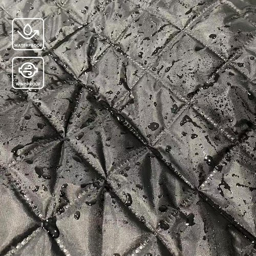 FONIQU Waterproof Camping Blanket for Cold Weather, Extra Thick Fleece Stadium Blanket with Hood, Sports Outdoor Blankets for Concerts, Camping, Car, Picnic - Machine Washable 78 "x 57"