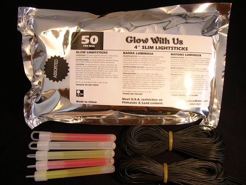 Glow Sticks Bulk Wholesale, 50 4” Blue Glow Stick Light Sticks. Bright Color, Kids Love Them! Glow 8-12 Hrs, 2-Year Shelf Life, Sturdy Packaging, GlowWithUs Brand