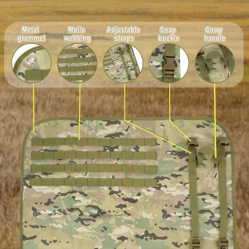 Uikro Shooting Mat, Extra Large (95" x 29") Prone Shooting Pad, Roll Up Portable Waterproof Hunting Mats for Range Shooting Hunting