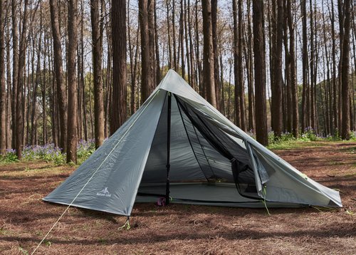 Nature Link Altair One Ultralight Backpacking Tent, 1 Person Trekking Pole Tent, Waterproof, Compact, 3 Season, Double Wall Shelter for Backpacking, Camping, Thru Hiking, Trekking
