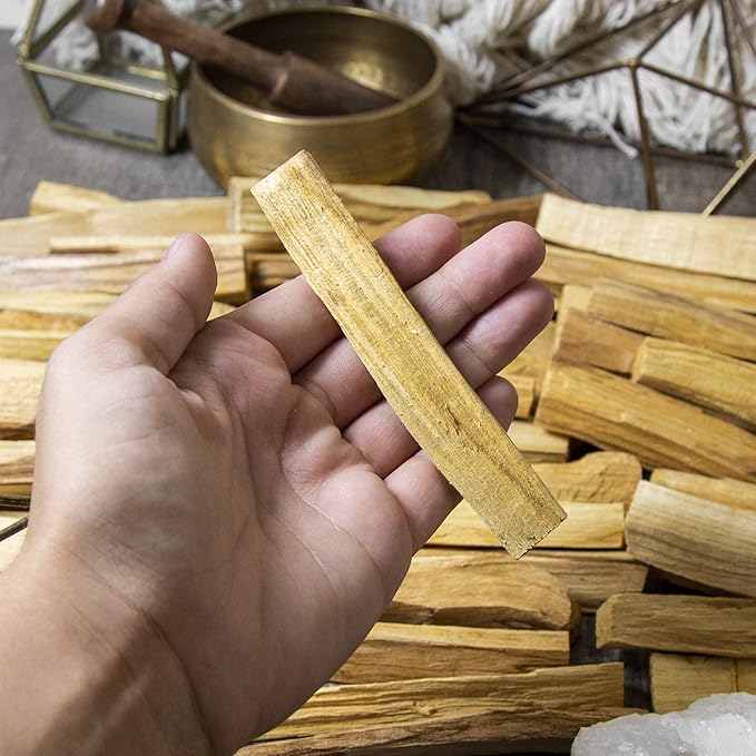 A-Grade Premium Palo Santo Incense - Sustainably Harvested in Peru - Holy Wood Smudge Sticks - Bulk Lot of 48 (Approx 1 lb.) for Cleansing, Smudging, Meditation and Purification (48 Sticks)
