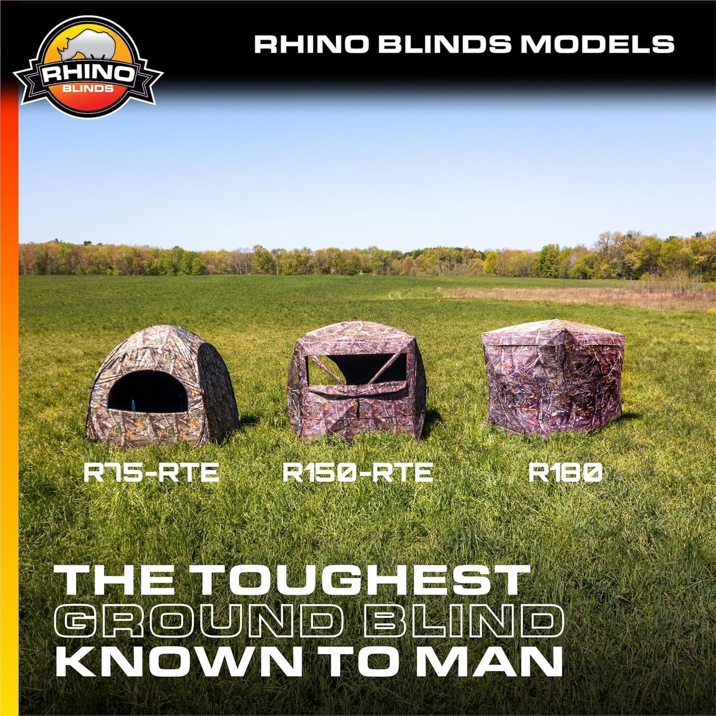 RHINO Blinds R75 2 Person Hunting Ground Blind