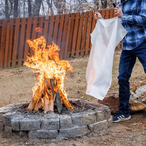 Ontel Fire Guardian Emergency Fire Blanket for Small Area Fires, 40" x 40" Woven Fiberglass Emergency Blanket, Provides up to 900°F Heat Resistance, Suitable for Small Area Home & Kitchen Fires
