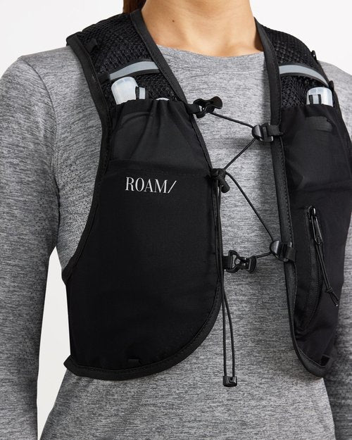 ROAM/ Hydration Vest for Running, Cycling, Hiking, Triathlon, 5L Black Multi Sizes (L)