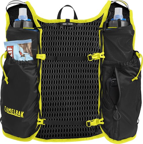 CamelBak Trail Run Hydration Vest 34oz, Black/Safety Yellow