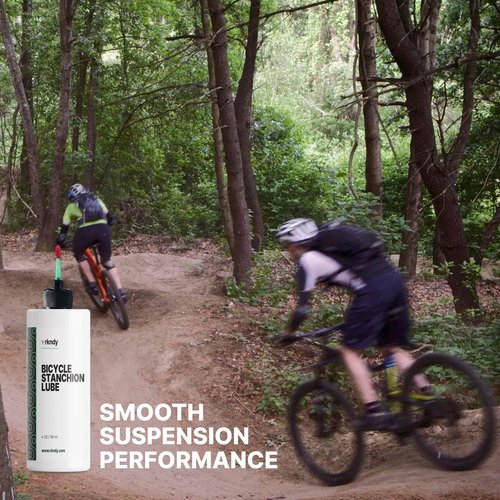 RKNDY Fork Stanchion & Shock Lube - Premium Bicycle/Bike Suspension Lubricant for Eliminating Rust, Dirt, and Contaminants from Seals, Ensuring Smooth Riding and All-Weather, Long-Lasting Protection
