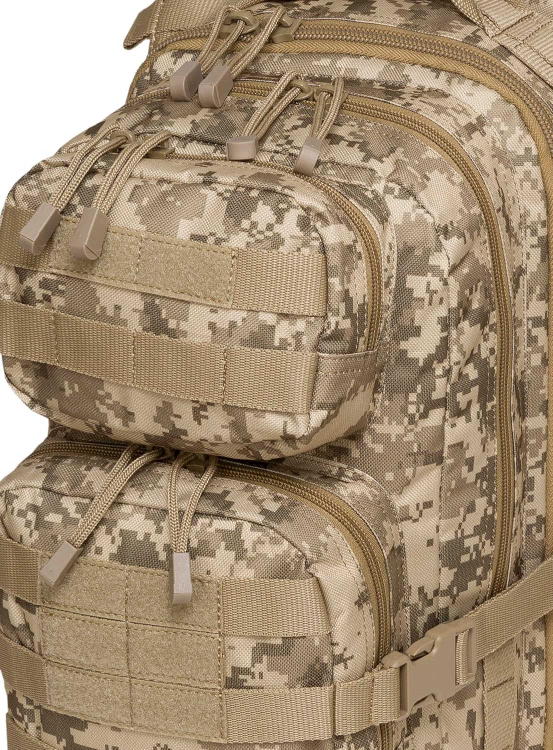 Surge Tactical Hydration Pack Military Backpack with MOLLE System | Survival Bug Out Bag | 22L Storage Capacity + 3L Reservoir (Digital Sand)