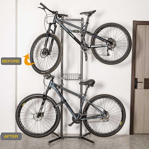 CXWXC Bike Rack Straps - 2 PCS Adjustable Bike Wheel Stabilizer Strap with Hook and Loop for Car and Wall Mount for Transportation and Storage (Straps 2PCS)