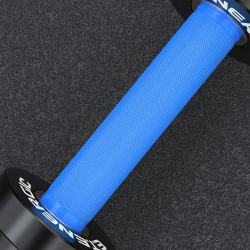 E.T.ENERGIC Pair of 20" Olympic Dumbbell Handles Loadable Dumbbell Bar for 2-inch Olympic Weight Plates Ideal for Home Gym WorkoutTraining, Blue&Black