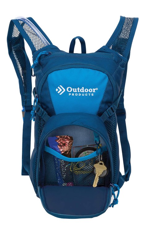 Outdoor Products Tadpole Hydration Pack Bundle - Black with Violet Tulip and Bright Blue