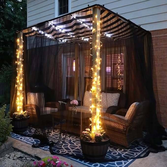 Black DIY Mosquito Net Fabric | 10x20 FT Netting | Insect Cover for Garden, Patio, Outdoor & Windows | Multiple Sizes in Black, White & Green | Raised Bed Screen Mesh Barrier