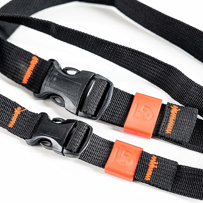GEAR AID Utility Straps with Side-Release Buckle, Secure and Compress Camping, Biking, Hunting, Boating Gear, Multiple Sizes